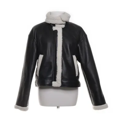 Shearlingjacka (Svart, Beige) från Pieces Polyester, Polyuretan