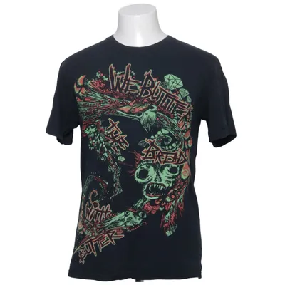 T-shirt (Svart, Flerfärgad) från Gildan Bomull