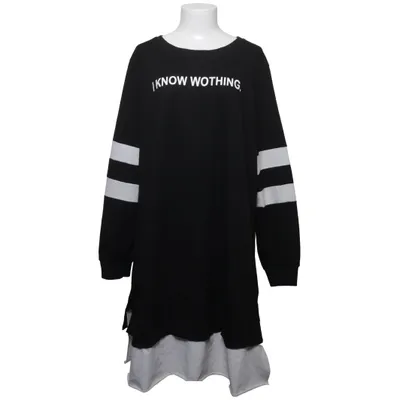 Collegetröja (Svart, Vit) från Shein Curve Polyester