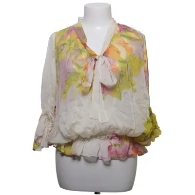 Bluse (Hvid, Flerfarvet) fra Zara Woman Silke