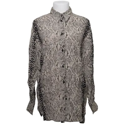 Shirt (Beige, Black) from Woman Collection H&M Viscose