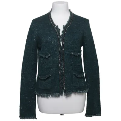 Strickjacke (Grün) von Hallhuber Alpakawolle, Kaschmir, Metallfaser, Polyamid, Viskose