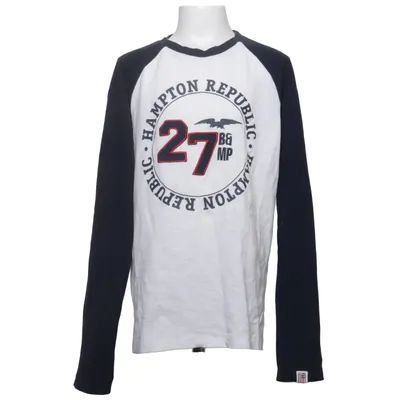 Baseball T-shirt (Blue, White, Red) from Hampton Republic Cotton