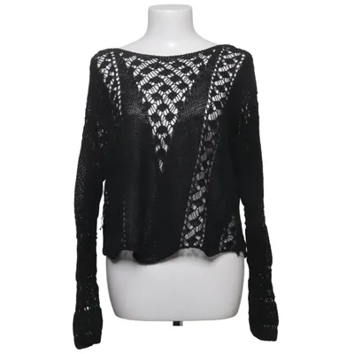 Pull-over (Noir) de Zara Knit Coton, Polyamide