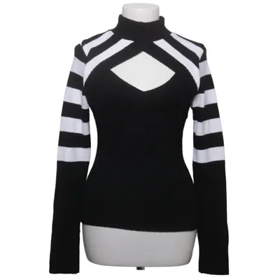 Pull-over (Noir, Blanc) de Funkydiva Acrylique, Élasthane