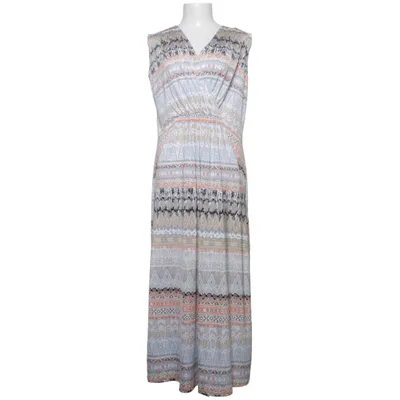 Maxi jurk (Wit, Meerkleurig) van Mingel Elastaan, Polyester
