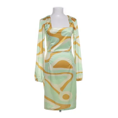Kjole (Grøn, Orange, Beige) fra Hosbjerg Elastan, Polyester