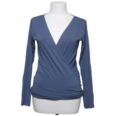 Wrap top (Blue) from Luxe Bamboo, Cotton, Elastane