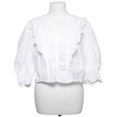 Blouse (White) from H&M Cotton, Elastane, Polyamide
