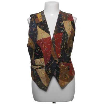 Lederweste (Schwarz, Mehrfarbig) von Gabriella Benelli Leder, Polyester