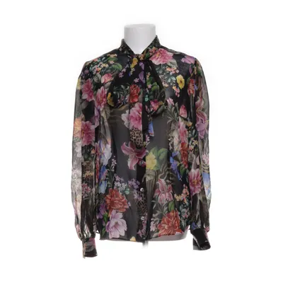 Sløjfebluse (Sort, Flerfarvet) fra Camilla Thulin Polyester