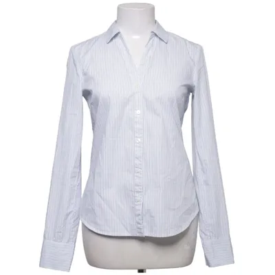 Shirt (Blauw, Wit) van H&M Katoen, Elastaan, Polyester