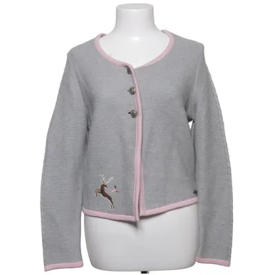 Cardigan (Gray, Pink) from Country Line Acrylic, Cotton