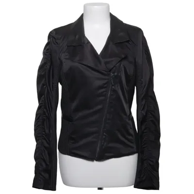 Bikerjakke (Sort) fra Yest Elastan, Polyamid, Polyester, Viscose