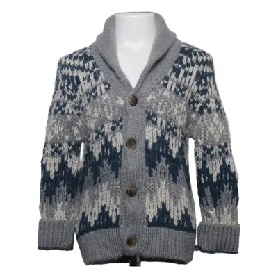 Cardigan (Blauw, Grijs, Wit) van Mango Kids Acryl, Alpacawol