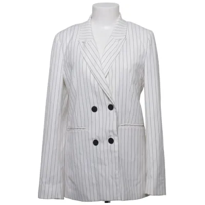 Blazer (DISTW/3 WHITE PINSTRIPE BLAZER) de Distrikt Nørrebro Élasthane, Polyester, Viscose