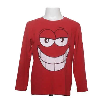 Långärmad t-shirt (Röd) från Knot So Bad Bomull, Polyester
