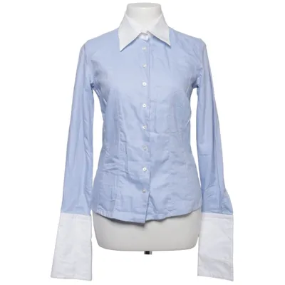 Shirt (Blue, White) from The Shirt Factory Cotton