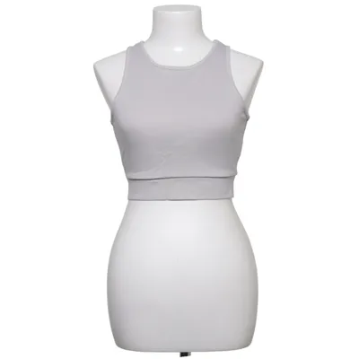 Crop top (Grijs) van Donna Romina x NA-KD Elastaan, Polyester, Viscose