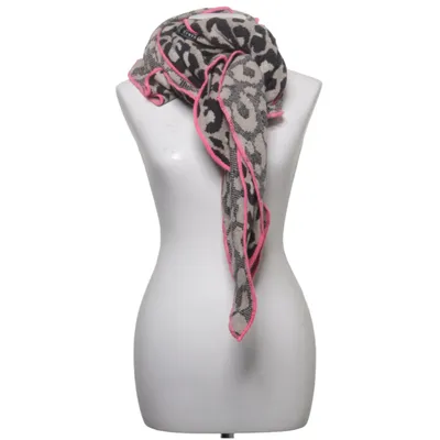 Scarf (Beige, Black, Pink) from Zwillingsherz Cashmere, Polyamide, Viscose, Wool