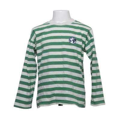Långärmad t-shirt (Grön, Vit) från Mini Rodini Ekologisk bomull