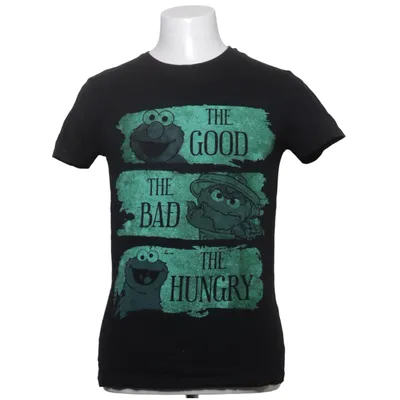 T-shirt (Noir, Vert) de Sesame Street Coton