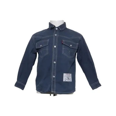 Denim blouse (Blauw) van Rocky Katoen