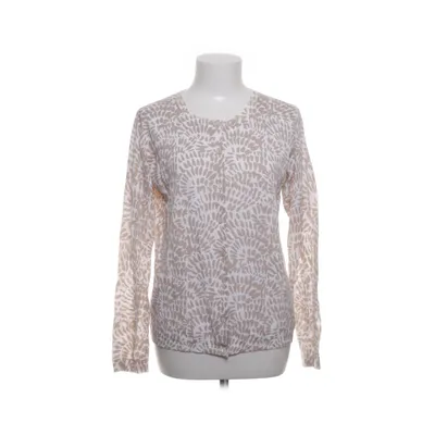 Cardigan (Beige, White) from Lilienfels Cotton, Silk