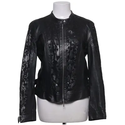 Leather jacket (Black) from Marc Cain Leather