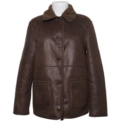 Shearling jas (Bruin) van Divided by H&M Polyester, Polyurethaan