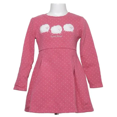 Dress (Pink, White) from Topolino Cotton, Polyester