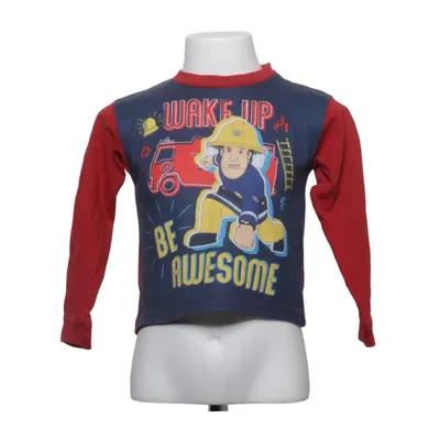 T-shirt à manches longues (Rouge, Bleu, Jaune) de Fireman Sam Coton, Polyester