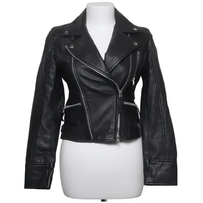 Veste de motard (Noir) de Cigno Nero Cuir, Polyester