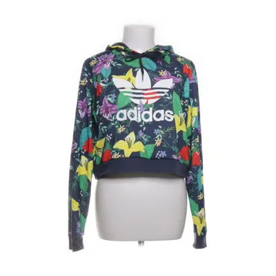 Huvtröja (Blå, Flerfärgad) från Adidas Bomull, Polyester