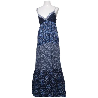 Robe longue (Bleu, Blanc)