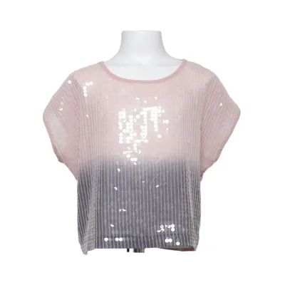 Top (Pink, Grå) fra Kids by Lindex Polyester, Viscose