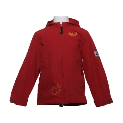 Allvädersjacka (Röd) från Jack Wolfskin Bomull, Polyester, Polyuretan