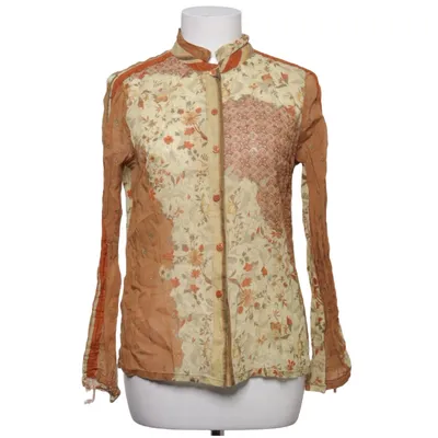 Blouse (Beige, Brown, Multicolored) from Infinitif Cotton