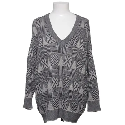 Pullover (Grå, Sort) fra März Akryl, Linned