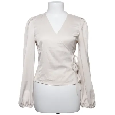 Wrap blouse (Beige) from Cider Elastane, Polyester