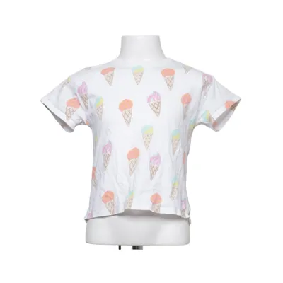 T-shirt (White, Multicolored) from Zara Cotton