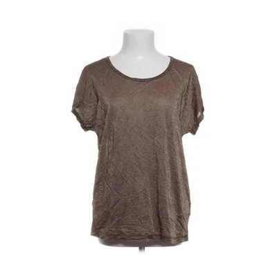 T-shirt (Brown) from Mos Mosh Elastane, Metallic fiber, Polyamide, Viscose