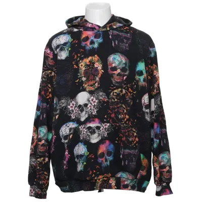Hoodie (Black, Multicolored) from Smog Cotton, Polyester