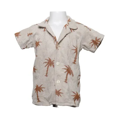 Kortärmad skjorta (Beige, Brun) från Oas Bomull