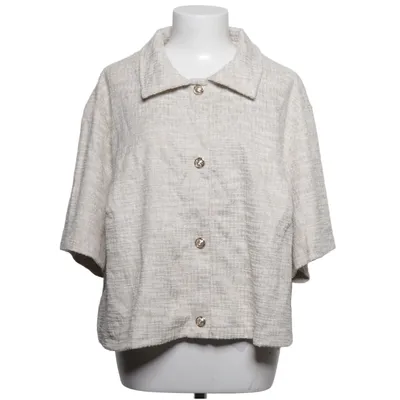 Kortärmad skjorta (Beige) från H&M Bomull, Elastan, Polyester
