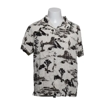 Kortærmet skjorte (Hvid, Sort) fra Forever 21 Men Viscose