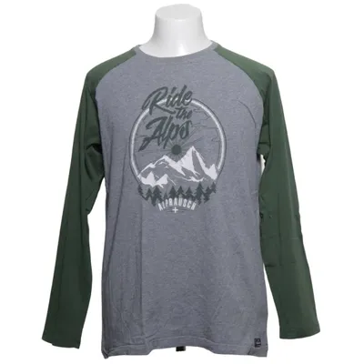 Long sleeve T-shirt (Gray, Green) from Alprausch Cotton, Polyester
