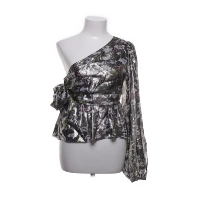 Blus (Silverfärgad, Svart, Flerfärgad) från Ganni Metallfiber, Silke, Viskos