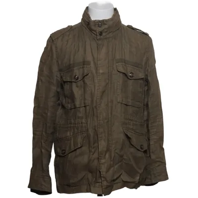 Safarijakke (Brun) fra Zara Man Linned, Polyester