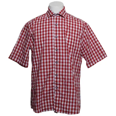 Short sleeve shirt (Red, White, Blue) from Seven Seas Cotton